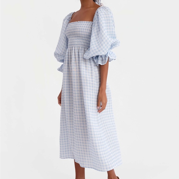 Sleeper Dresses & Skirts - Sleeper Atlanta dress blue vichy XS
